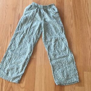 Cat & Jack green floral pants